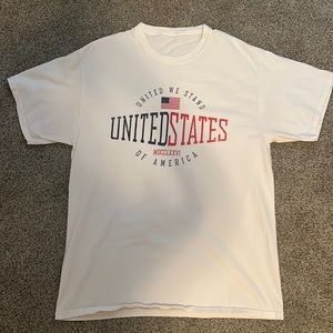 WHITE USA VINTAGE SHIRT